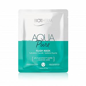 Тканинна маска Biotherm Aqua Super Mask Pure Зволожуюча маска для обличчя з Life Plankton та саліциловою кислотою 1 x 31 г - Фото 1