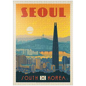 Пазл MyPuzzle Special Collection by Anderson Design Group South Korea: Seoul, Vintage Poster Premium 1000 элементов - Фото 1