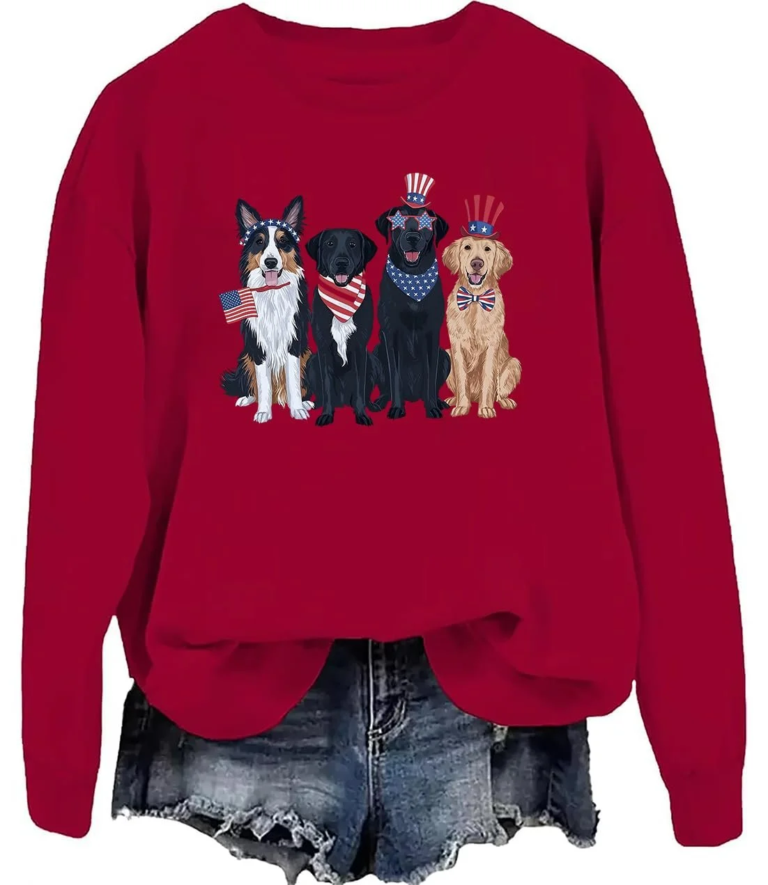 Свитшот Golden Retriever 4 Июля Рубашка 4 Июля, фото №1