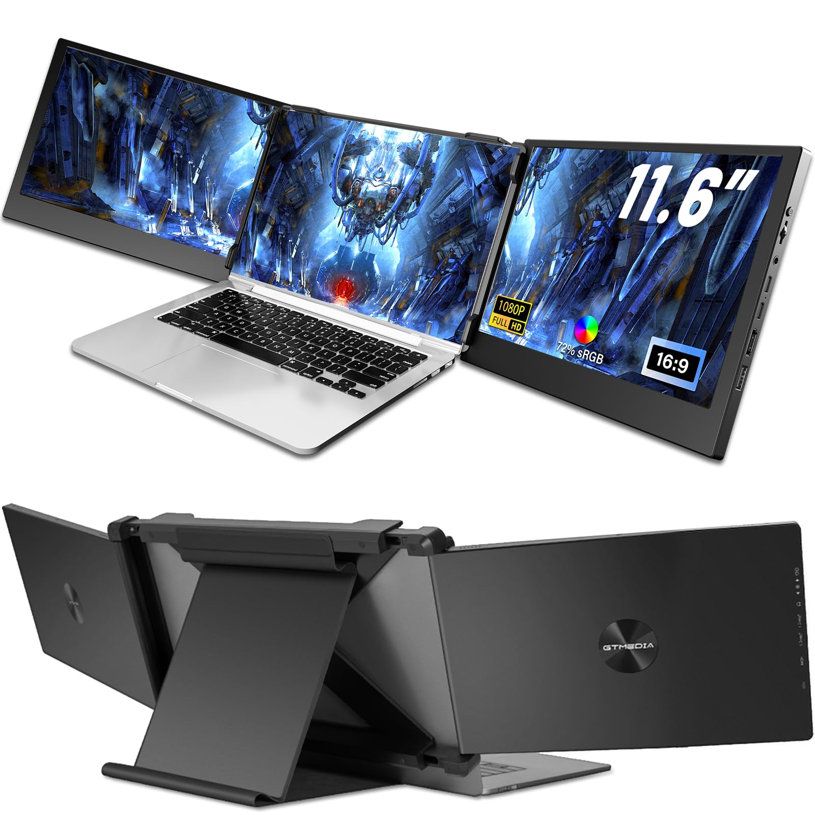 Портативний монітор GTMEDIA 11.6 дюймів FHD 1080P, фото №1