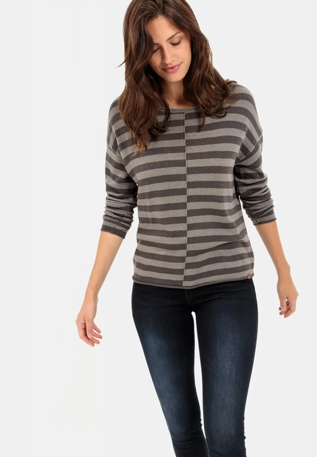 В'язаний джемпер в смужку camel active Жіночий, фото №6 В'язаний джемпер в смужку camel active Жіночий, фото №6