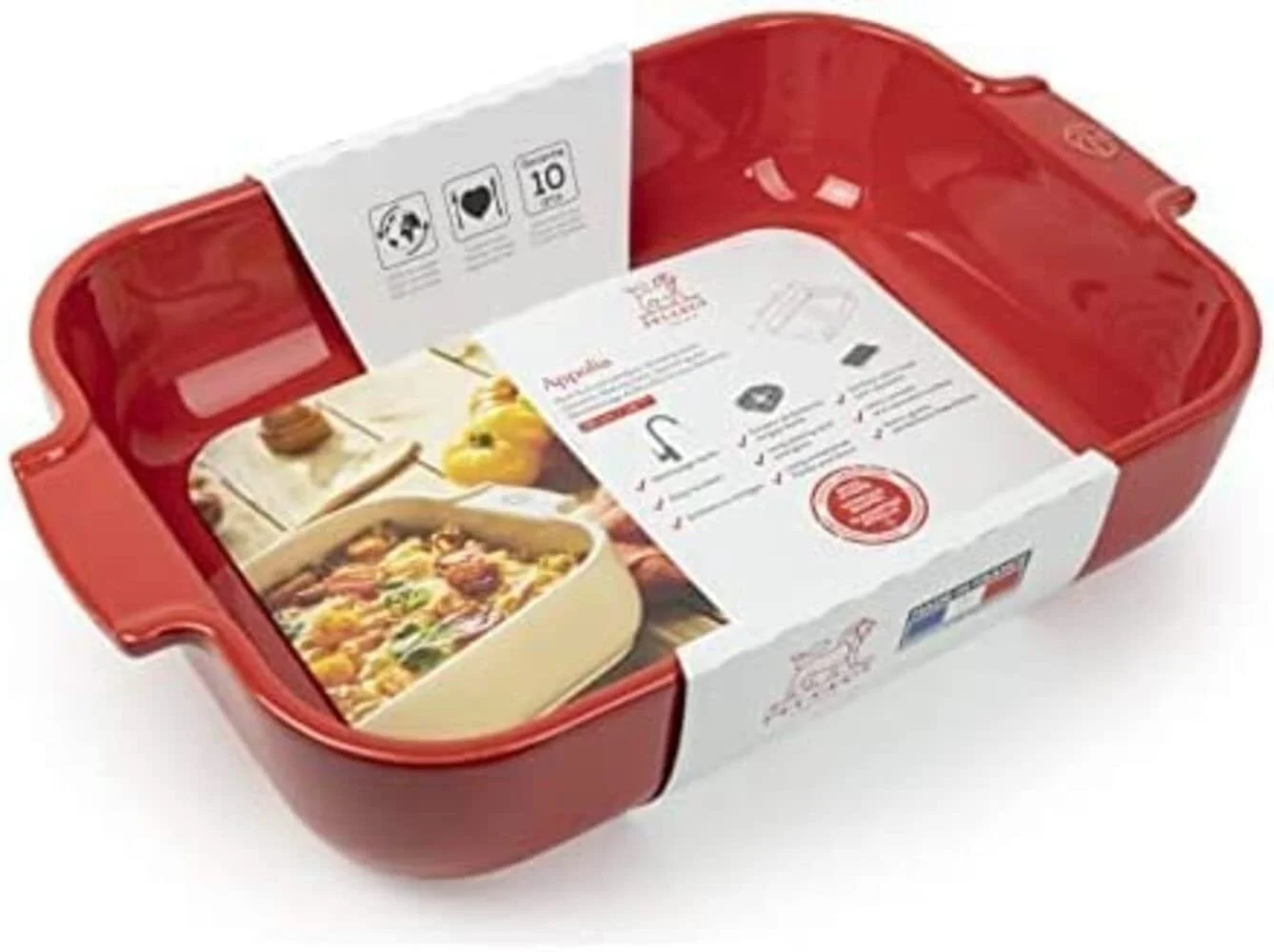 Форма для запекания PEUGEOT прямоугольная керамическая 36 см x 23.6 см x 7.5 см 3.8 л Красная, фото №3 Форма для запекания PEUGEOT прямоугольная керамическая 36 см x 23.6 см x 7.5 см 3.8 л Красная, фото №3