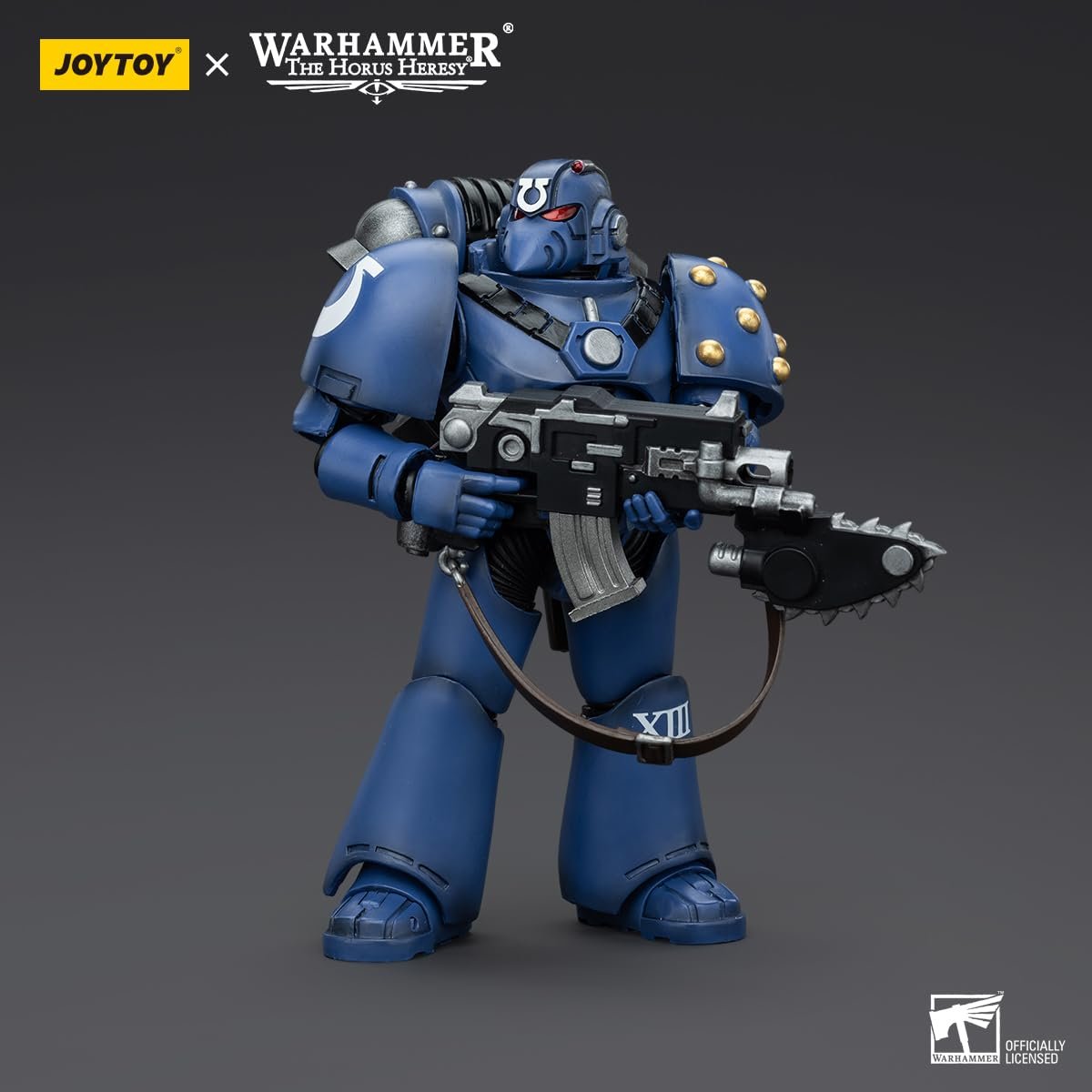 Фигурка Legionary with Chainblade JOYTOY Warhammer 40k: Ultramarines MKVI Tactical Squad в масштабе 1:18, фото №3