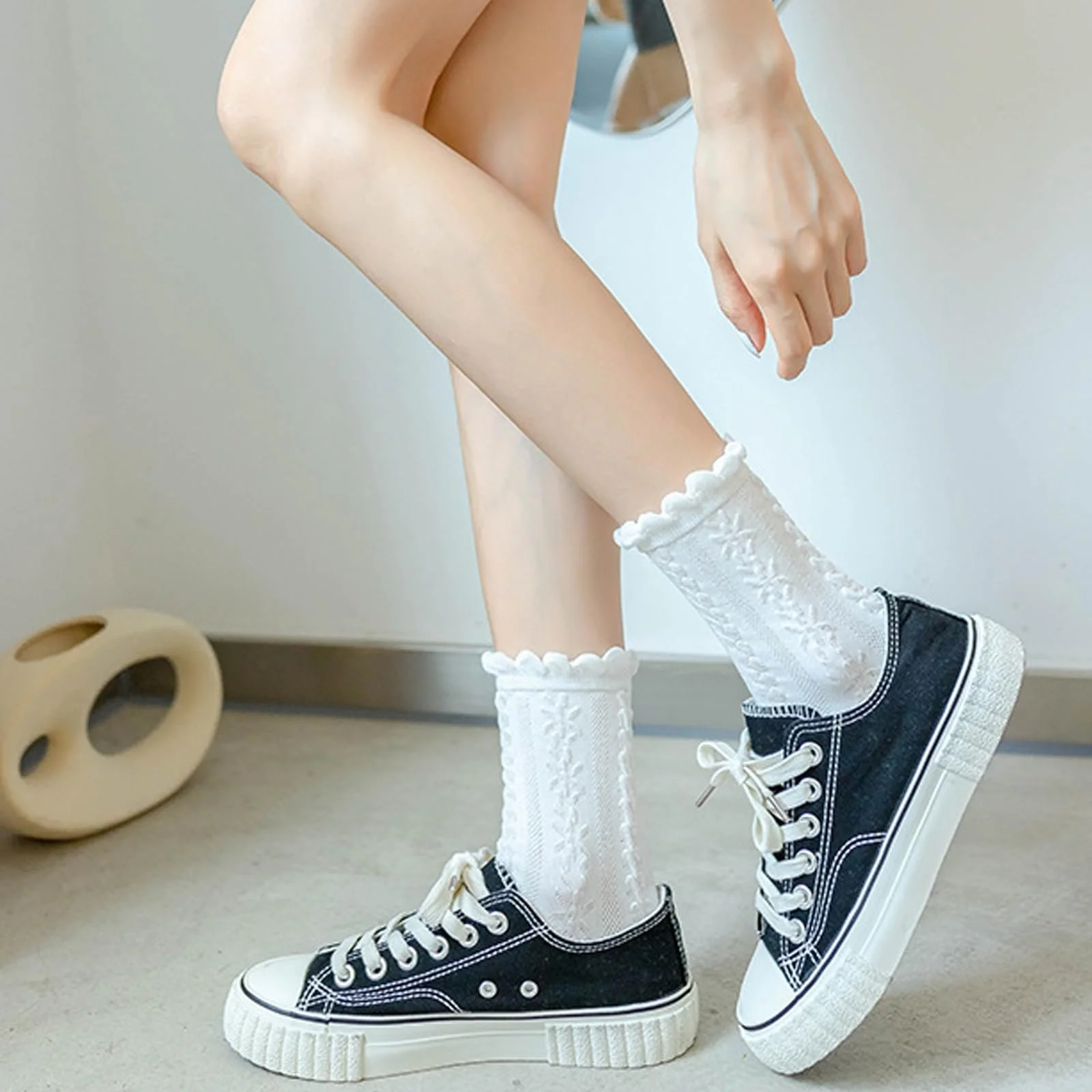 Носки Белые с Рюшами (2 пары), фото №3