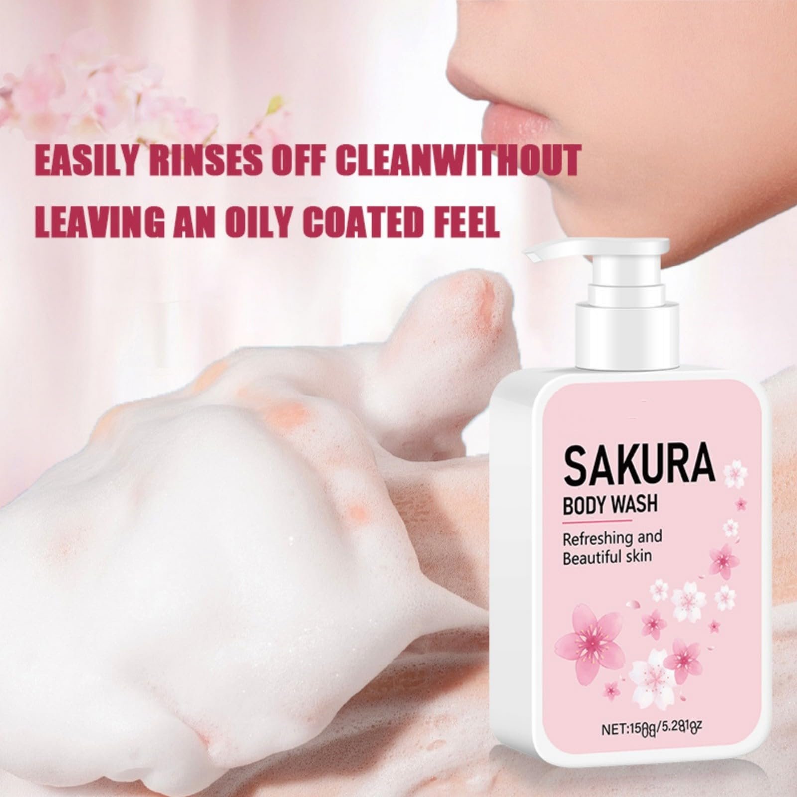 Гель для душу та лосьйон для тіла Cherry Blossom зволожувальний очищувальний для сухої шкіри 150 мл, фото №3