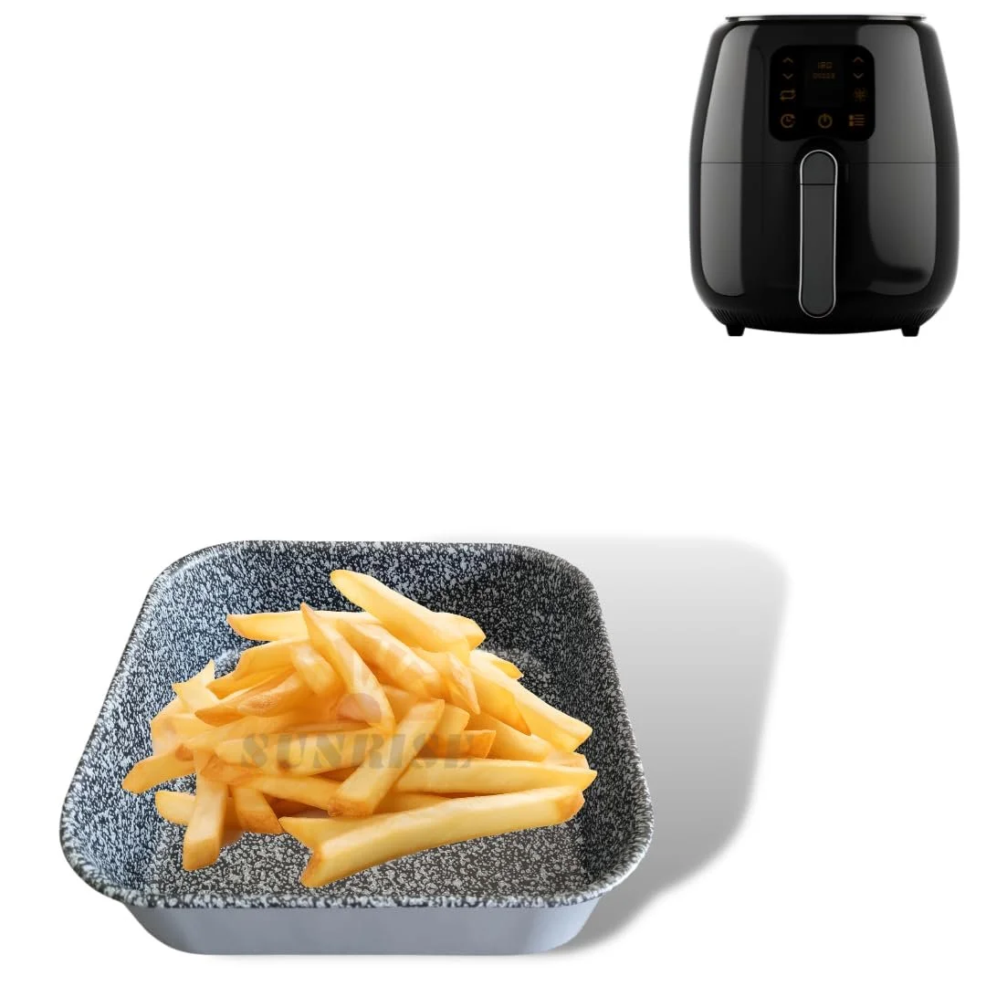 Противень для выпечки Sunrise для фритюрниц для печей Алюминий Антипригарное покрытие Каменный вид Квадратная форма 20 см, фото №1