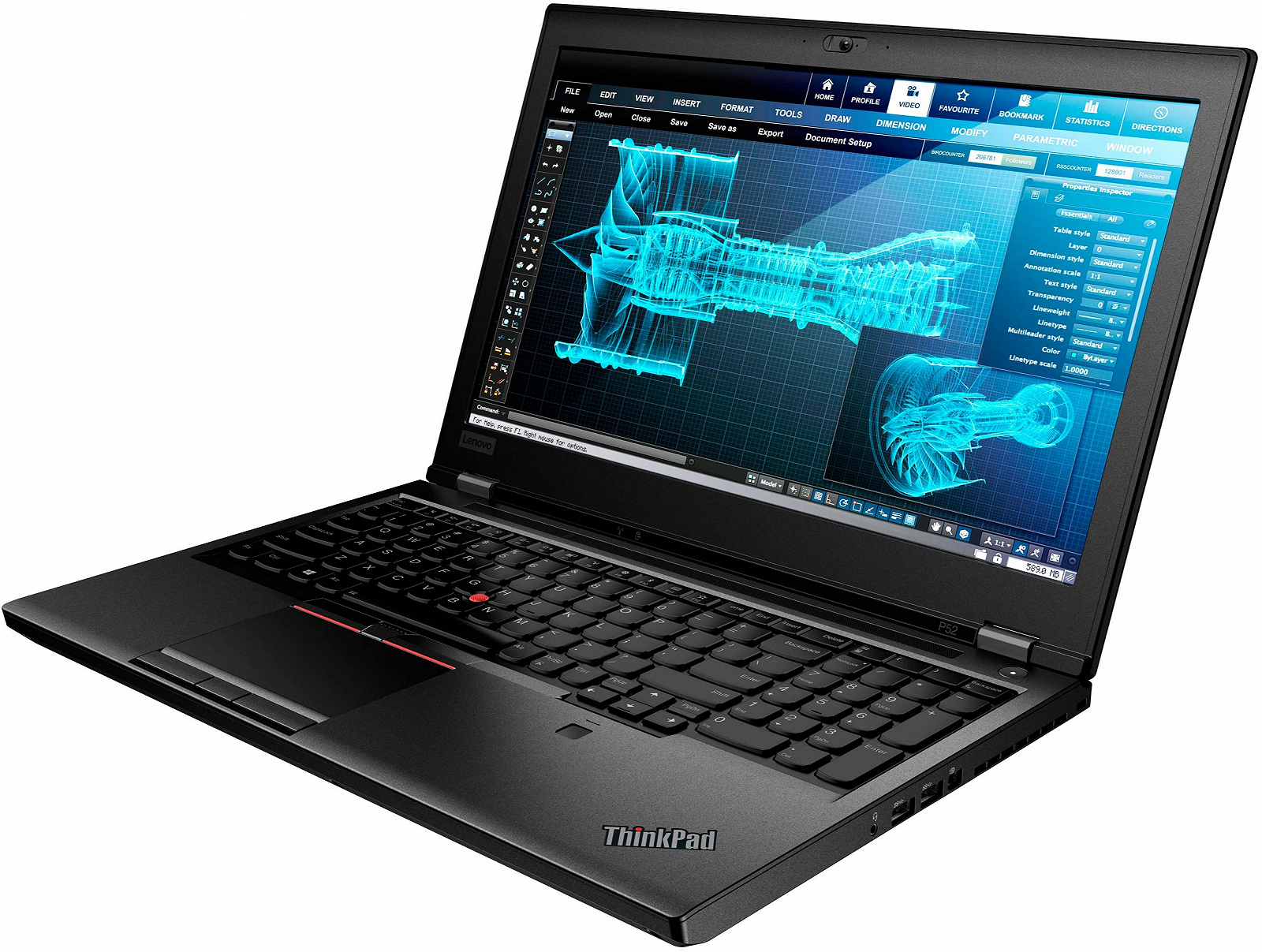 Ноутбук 15.6" Lenovo ThinkPad P52 Mobile Workstation Intel Core i7 RAM 16GB SSD 512GB Nvidia Quadro P1000 Win11 Магниево-алюминиевой сплав (UKR), фото №5 Ноутбук 15.6" Lenovo ThinkPad P52 Mobile Workstation Intel Core i7 RAM 16GB SSD 512GB Nvidia Quadro P1000 Win11 Магниево-алюминиевой сплав (UKR), фото №5