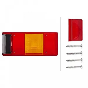 Стекло заднего фонаря HELLA 9EL 147 096-031 левое для DAF SCANIA CASE IH synthetic.ua - Фото 1