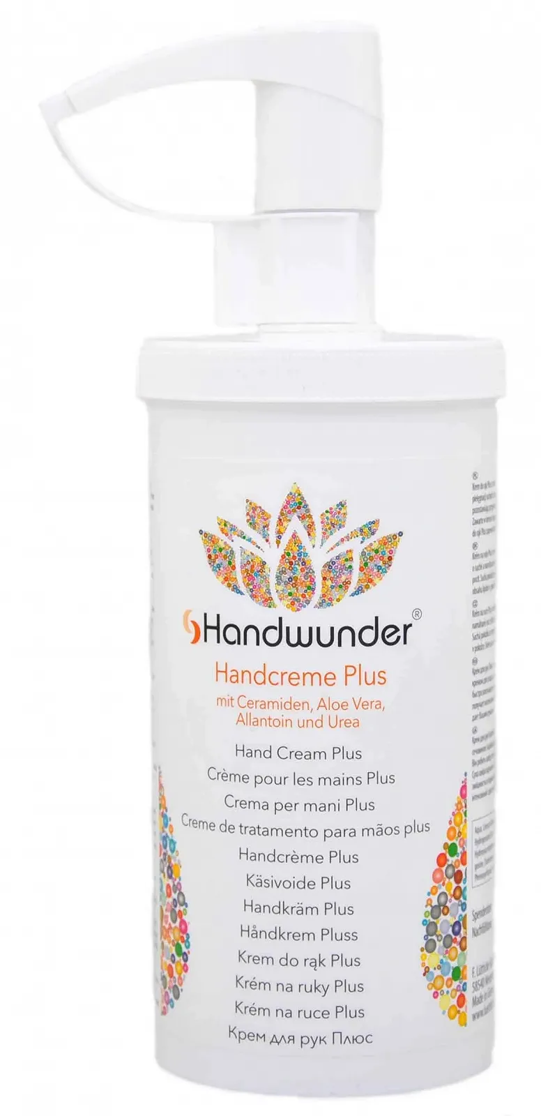 Крем для рук Handwunder Plus, догляд та захист для рук з керамідами, 450 мл з дозатором, фото №1