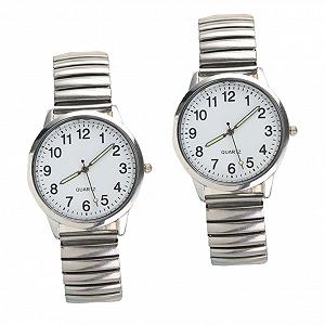 Часы Кварцевые LIFKOME Женские Водонепроницаемые Большой Размер Серебряные (2 шт. в упаковке) - Фото 1