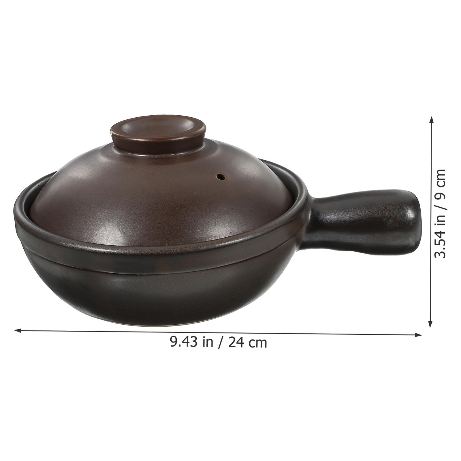 Кастрюля Gadpiparty керамическая с крышкой и ручкой термостойкая, фото №3