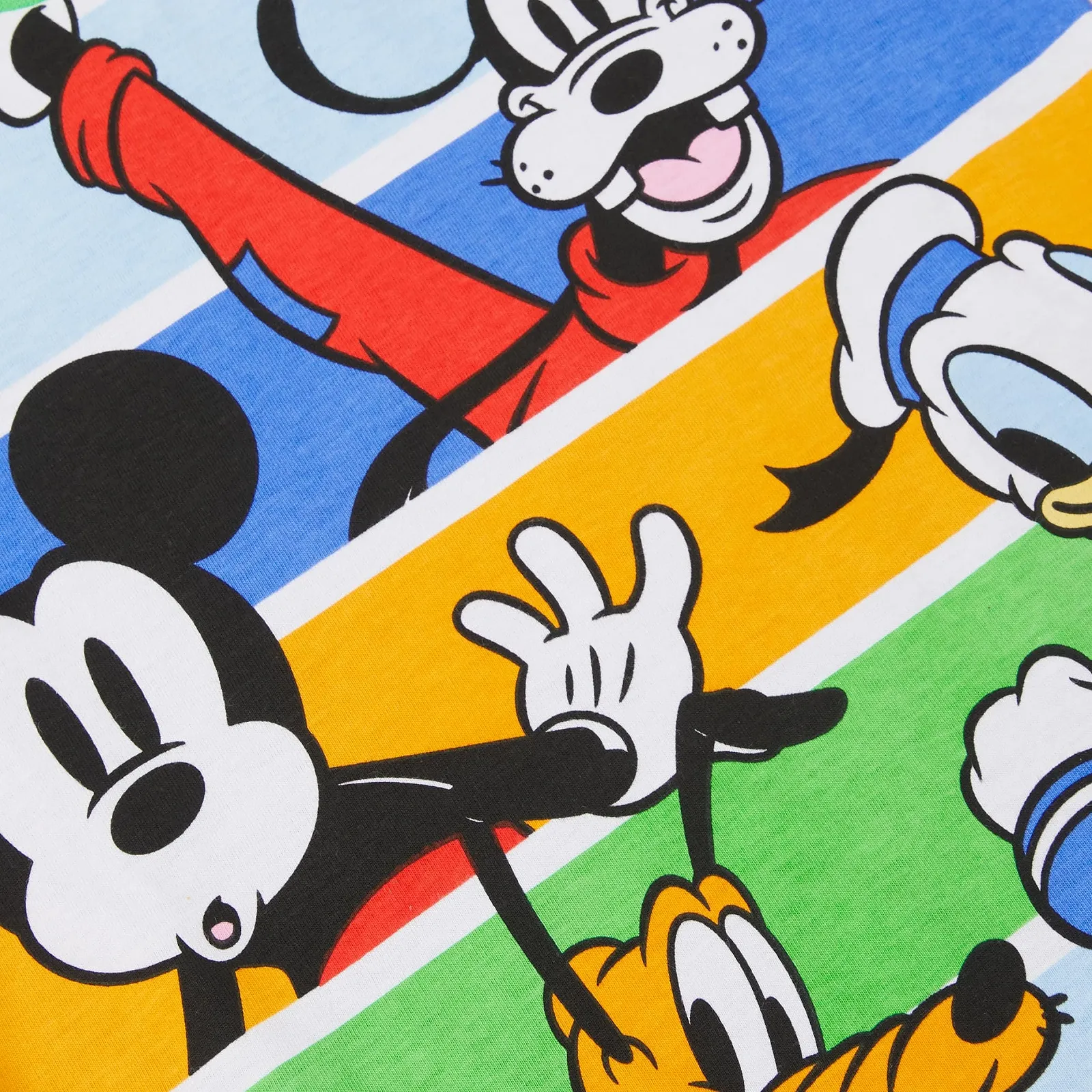 Піжама Disney Mickey, Donald, Goofy, Pluto Смугаста з короткими рукавами 100% бавовна, фото №3 Піжама Disney Mickey, Donald, Goofy, Pluto Смугаста з короткими рукавами 100% бавовна, фото №3