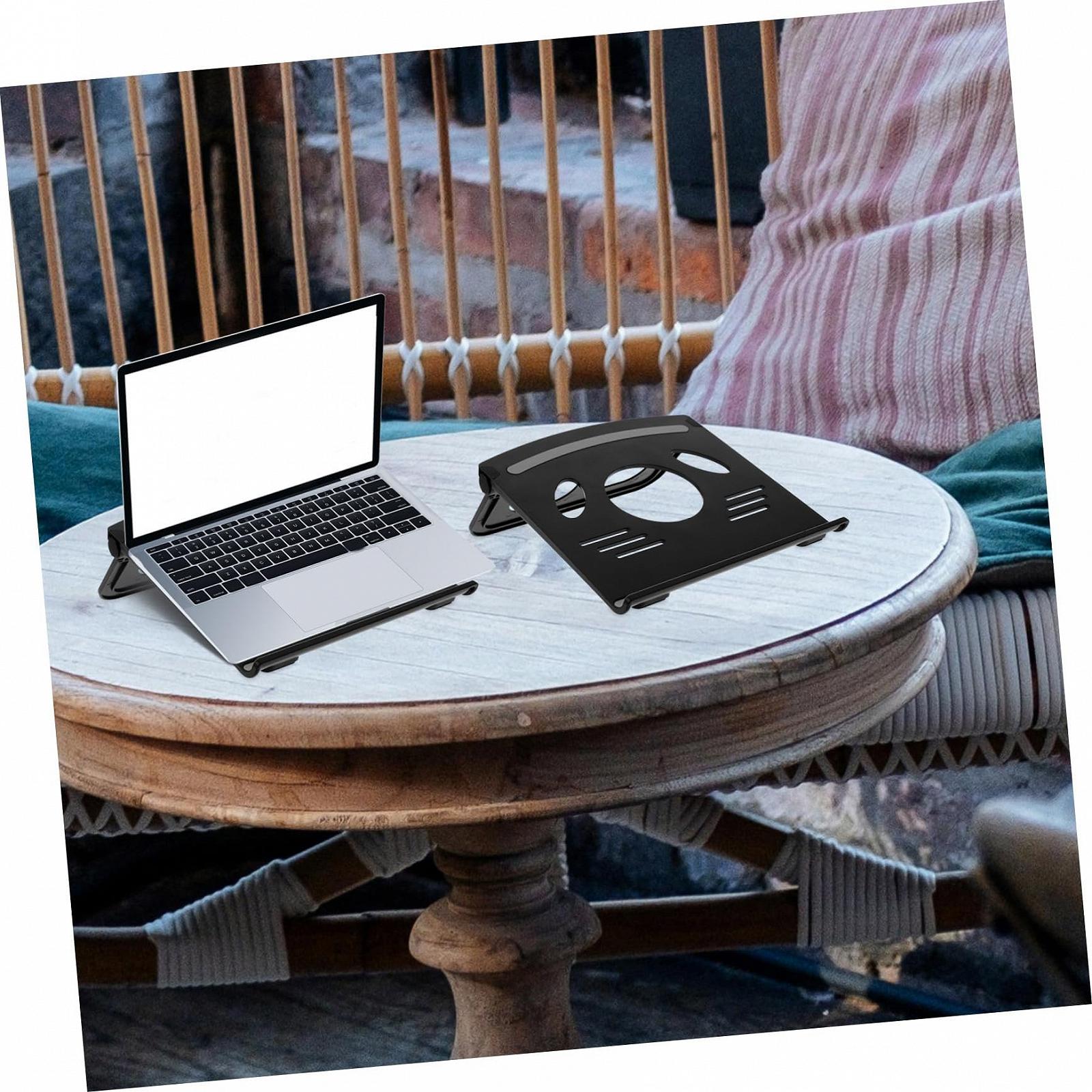 Подставка для ноутбука NOLITOY для ноутбука и планшета, регулируемая по высоте, настольный держатель, прочный, компактный и многоразовый для дома, офиса и путешествий, фото №7