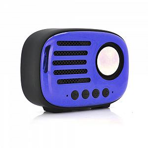 Колонка A4 Bluetooth 4.1 до 10m 1х5W 4Ω 600mAh 90dB TF card/USB DC 5V Blue - Фото 1
