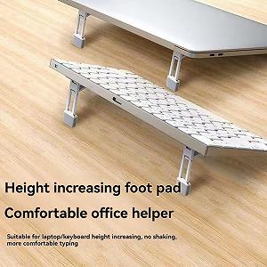 Подставка для ноутбука портативная невидимая, 2 шт Мини ножки алюминиевые, усилитель для ноутбука, алюминиевая базовая опора, складная подставка для ноутбука synthetic.ua - Фото 1