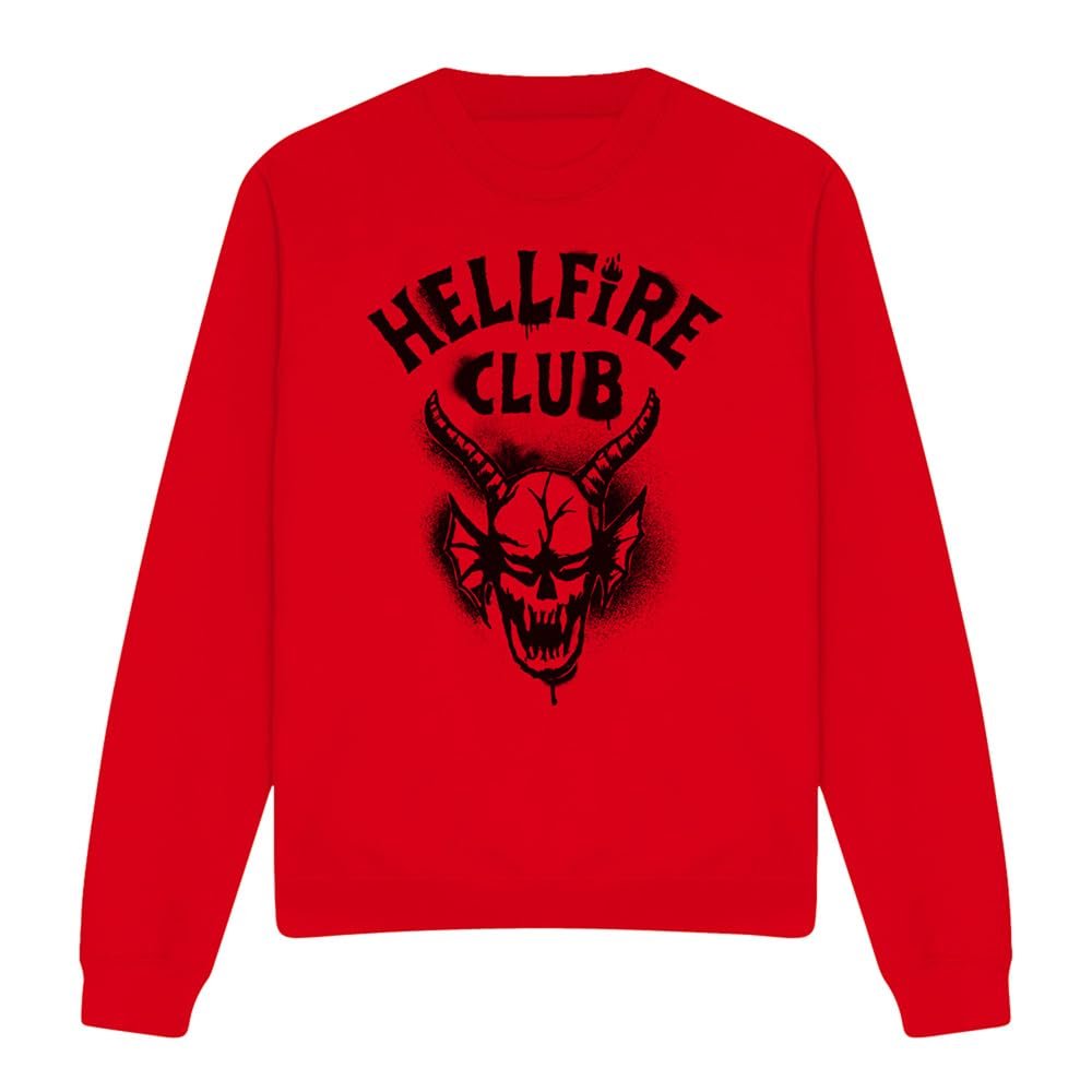 Кофта Stranger Things Unisex Stranger Things Hellfire Spray Logo Unisex, Червона кофта, фото №4