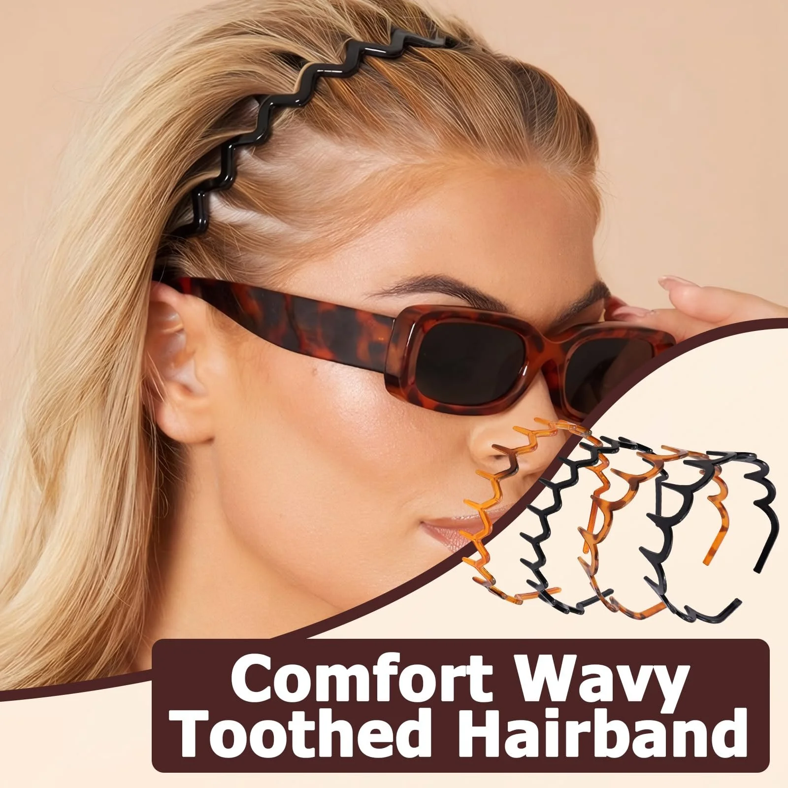 Обруч Зигзаг Черный/Леопардовый, фото №4 Обруч Зигзаг Черный/Леопардовый, фото №4