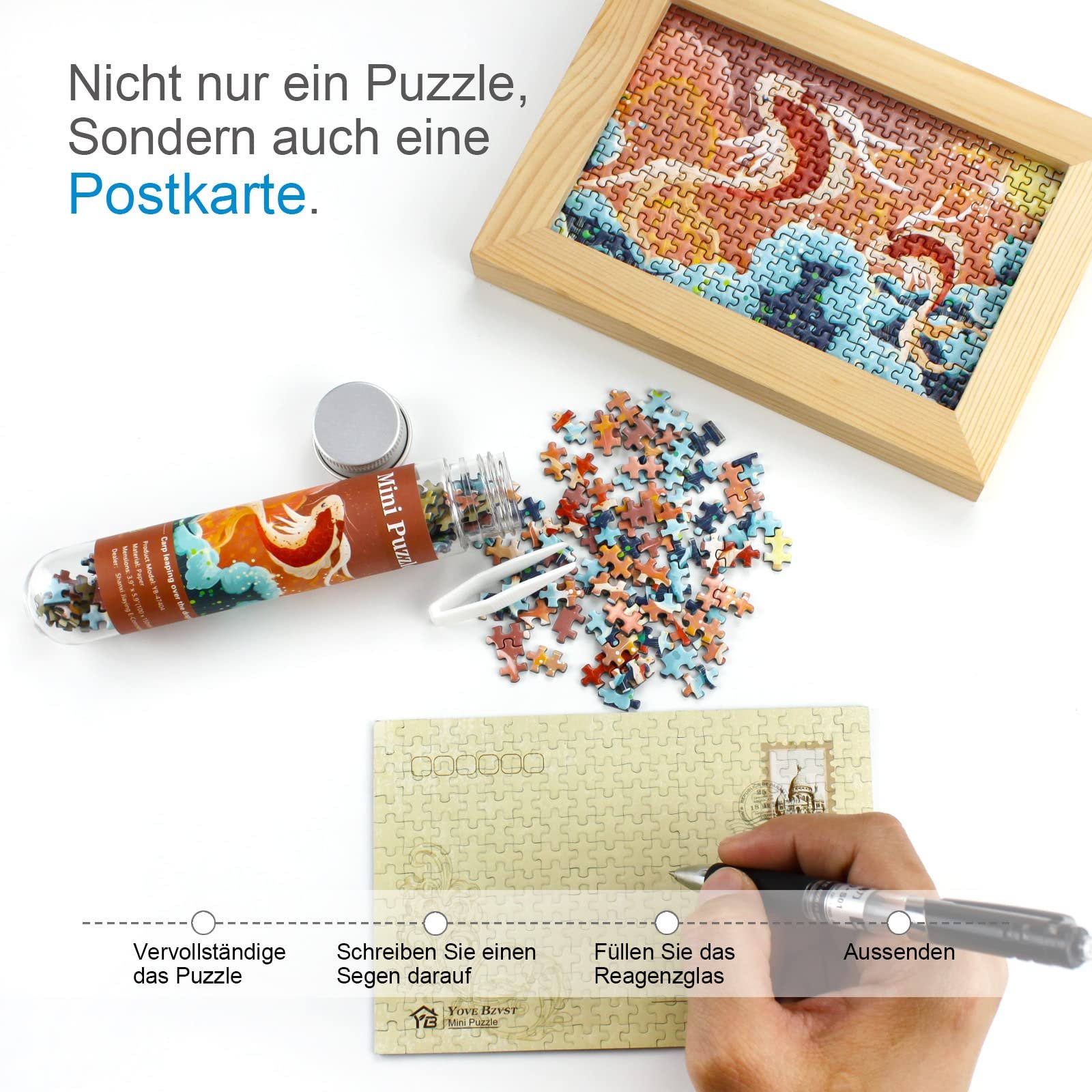 Набір міні-пазлів Micro Puzzle 8 шт. 234 елементи у пробірках, фото №4 Набір міні-пазлів Micro Puzzle 8 шт. 234 елементи у пробірках, фото №4