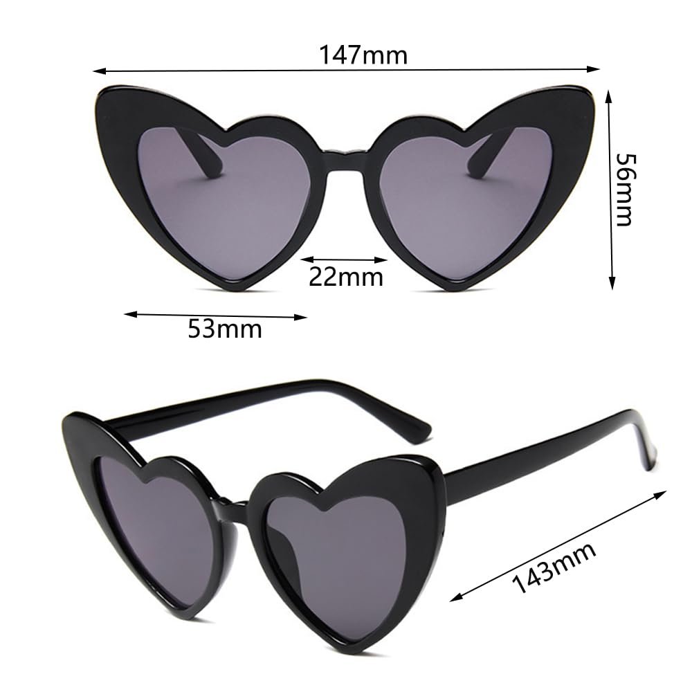 Сонцезахисні окуляри Secalife Серцеподібні для вечірки Багатобарвні, фото №2