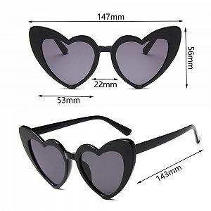 Сонцезахисні окуляри Secalife Серцеподібні для вечірки Багатобарвні synthetic.ua - Фото 1