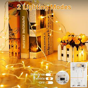 Гірлянда btfarm Fairy Lights 3 м, 30 LED, на батарейках, теплий білий synthetic.ua - Фото 1