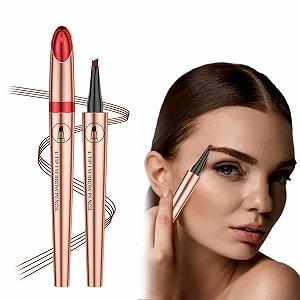 Олівець для брів 3D Waterproof Microblading 4 Fork Tips Liquid Hair Drawing Long-Lasting Natural Waterproof Smudge-proof Сірий - Фото 1