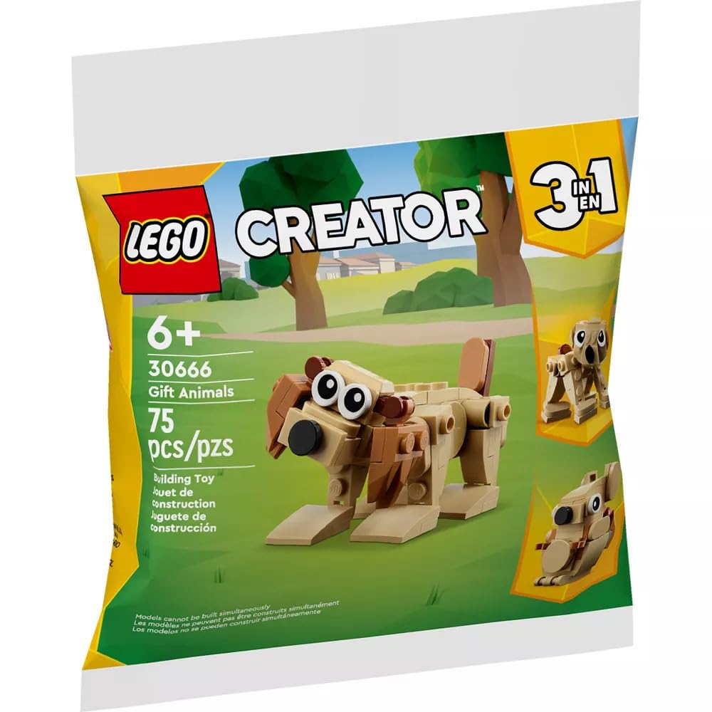 Конструктор Lego Creator 30666 Подарочные животные 3-в-1 Полиэтиленовый пакет Набор, фото №5