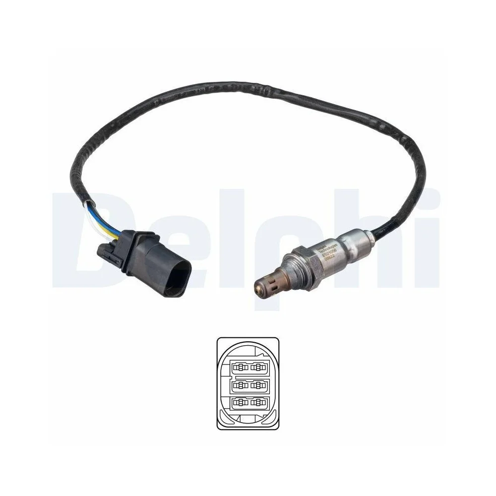 Лямбда-зонд DELPHI ES21056-12B1 для AUDI SEAT SKODA VW после катализатора, фото №1 Лямбда-зонд DELPHI ES21056-12B1 для AUDI SEAT SKODA VW после катализатора, фото №1