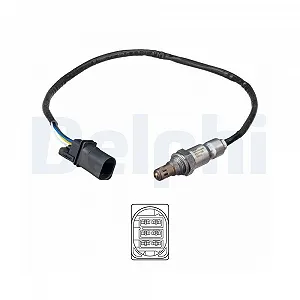 Лямбда-зонд DELPHI ES21056-12B1 для AUDI SEAT SKODA VW после катализатора - Фото 1