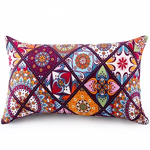 Купити Набір наволочок ATsense, 2 шт., 40 x 80 см, 100% бавовна, Суперм'які, Преміум і гіпоалергенні (Богемний, Пейслі) - Фото 1 Набір наволочок ATsense, 2 шт., 40 x 80 см, 100% бавовна, Суперм'які, Преміум і гіпоалергенні (Богемний, Пейслі) - Фото 1