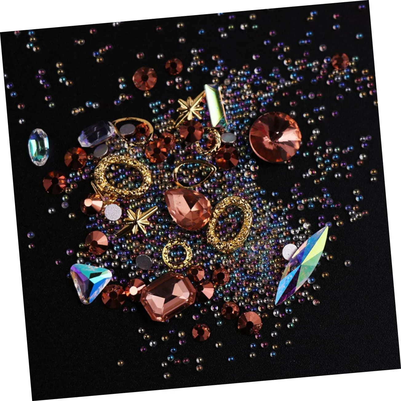 Украшения для ногтей MERRYHAPY ромбовидной формы для вечеринок, свиданий, подарок, легко наносить на натуральные и искусственные ногти, фото №5