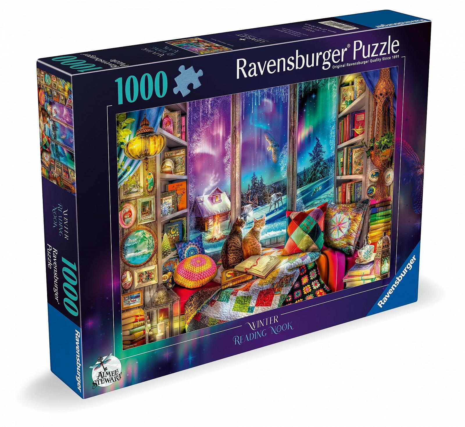 Пазл Ravensburger Winter Reading Nook 1000 деталей, от 12 лет, многоцветный, фото №2 Пазл Ravensburger Winter Reading Nook 1000 деталей, от 12 лет, многоцветный, фото №2