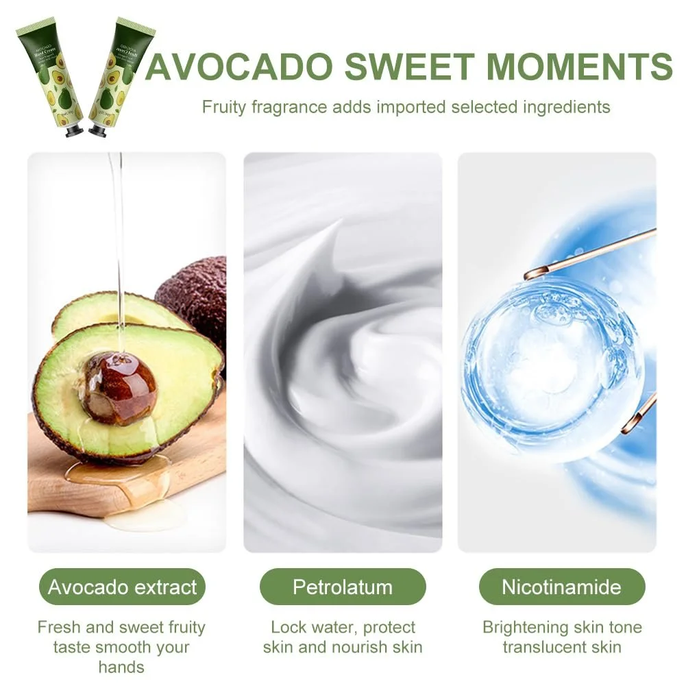 Крем для рук Avocado Зволожуючий крем для рук для грубої, потрісканої шкіри 2 шт, фото №5 Крем для рук Avocado Зволожуючий крем для рук для грубої, потрісканої шкіри 2 шт, фото №5