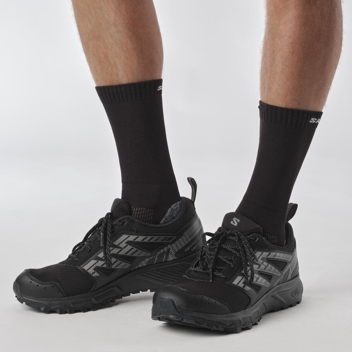Черевики WANDER GTX L47148400 SALOMON  Чорний 44.5, фото №7