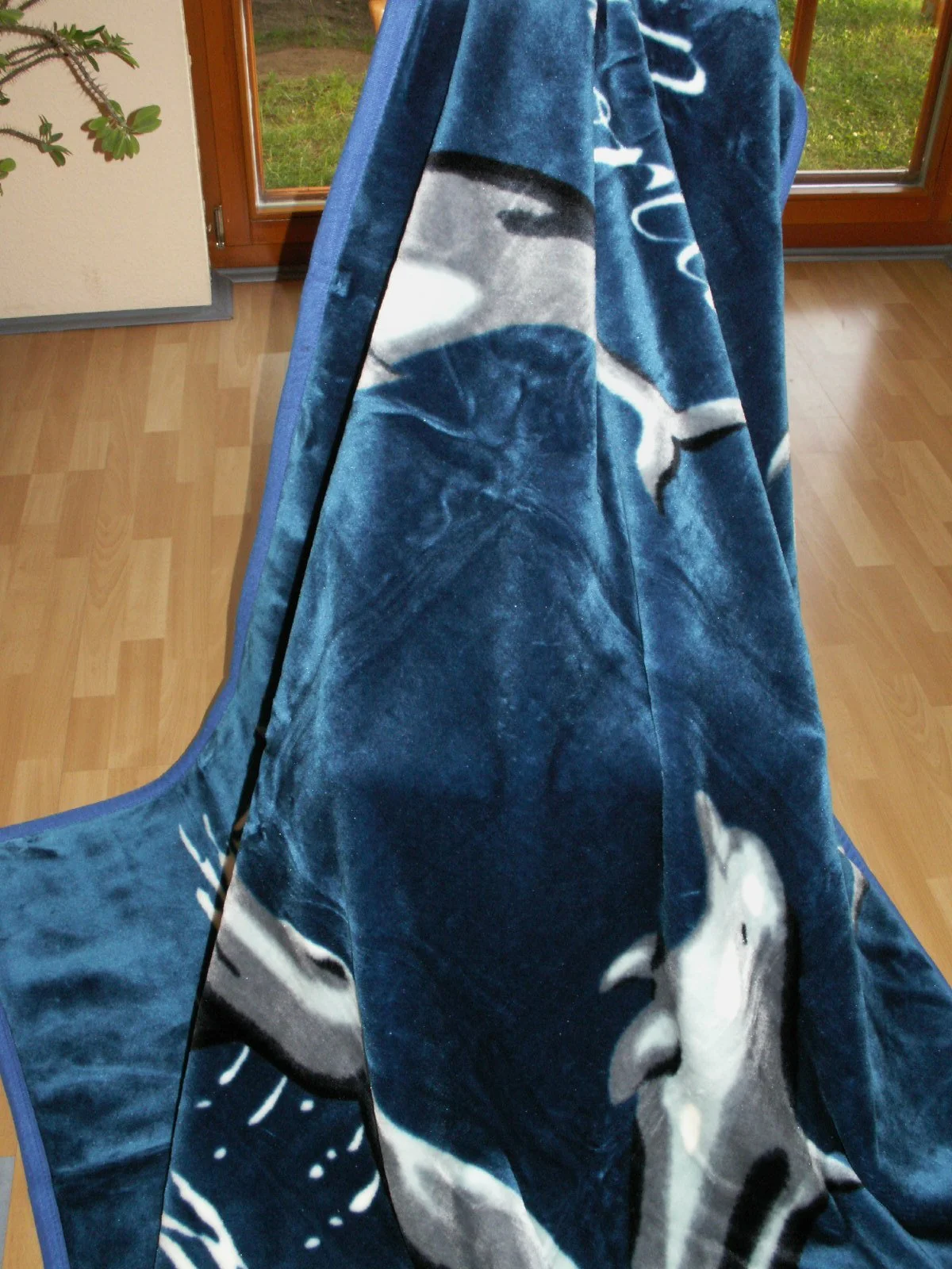 Покривало / Плед з малюнком дельфіна 160 x 200 см, фото №2 Покривало / Плед з малюнком дельфіна 160 x 200 см, фото №2