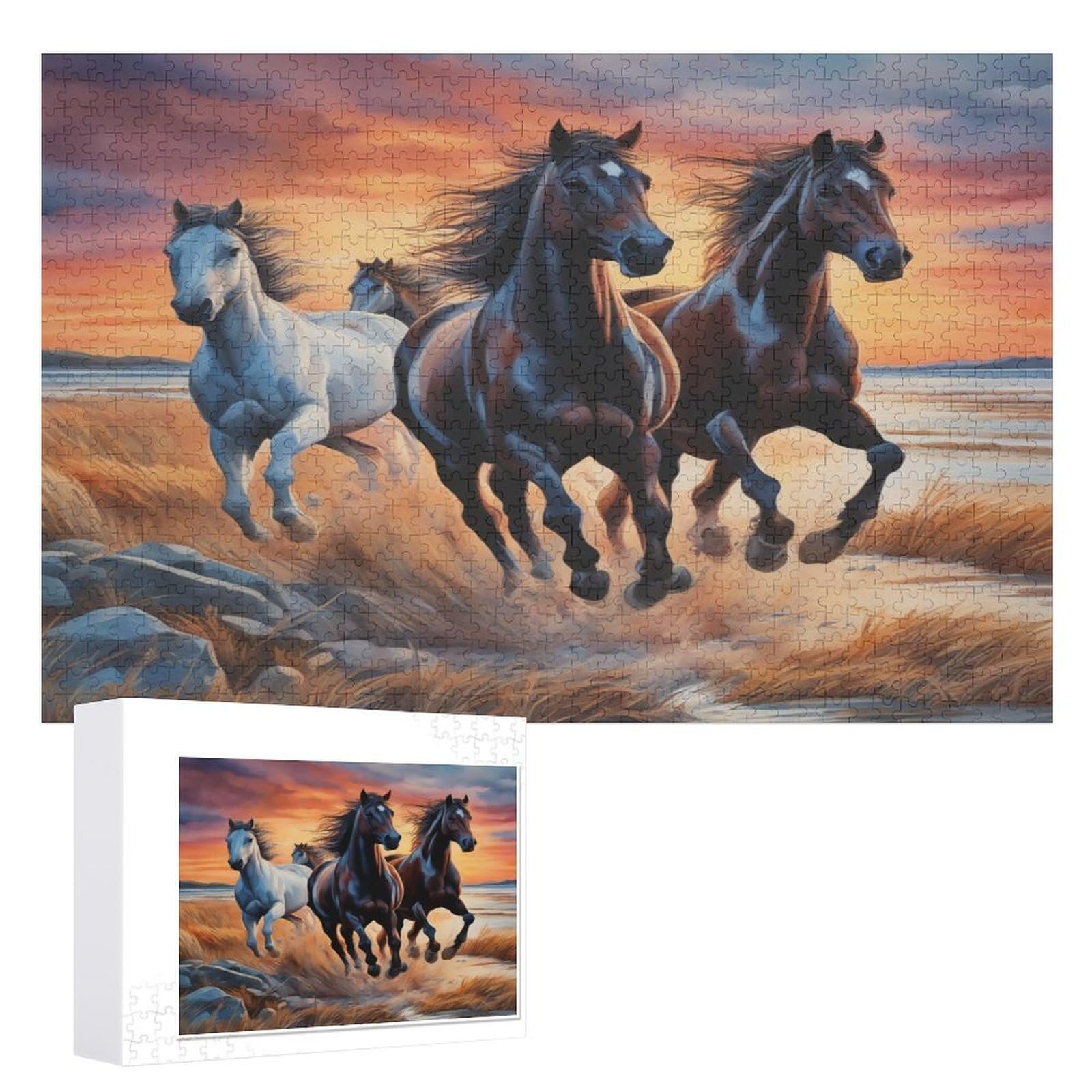 Пазл Horse 1000 деталей деревянный 75 x 50 см, фото №7