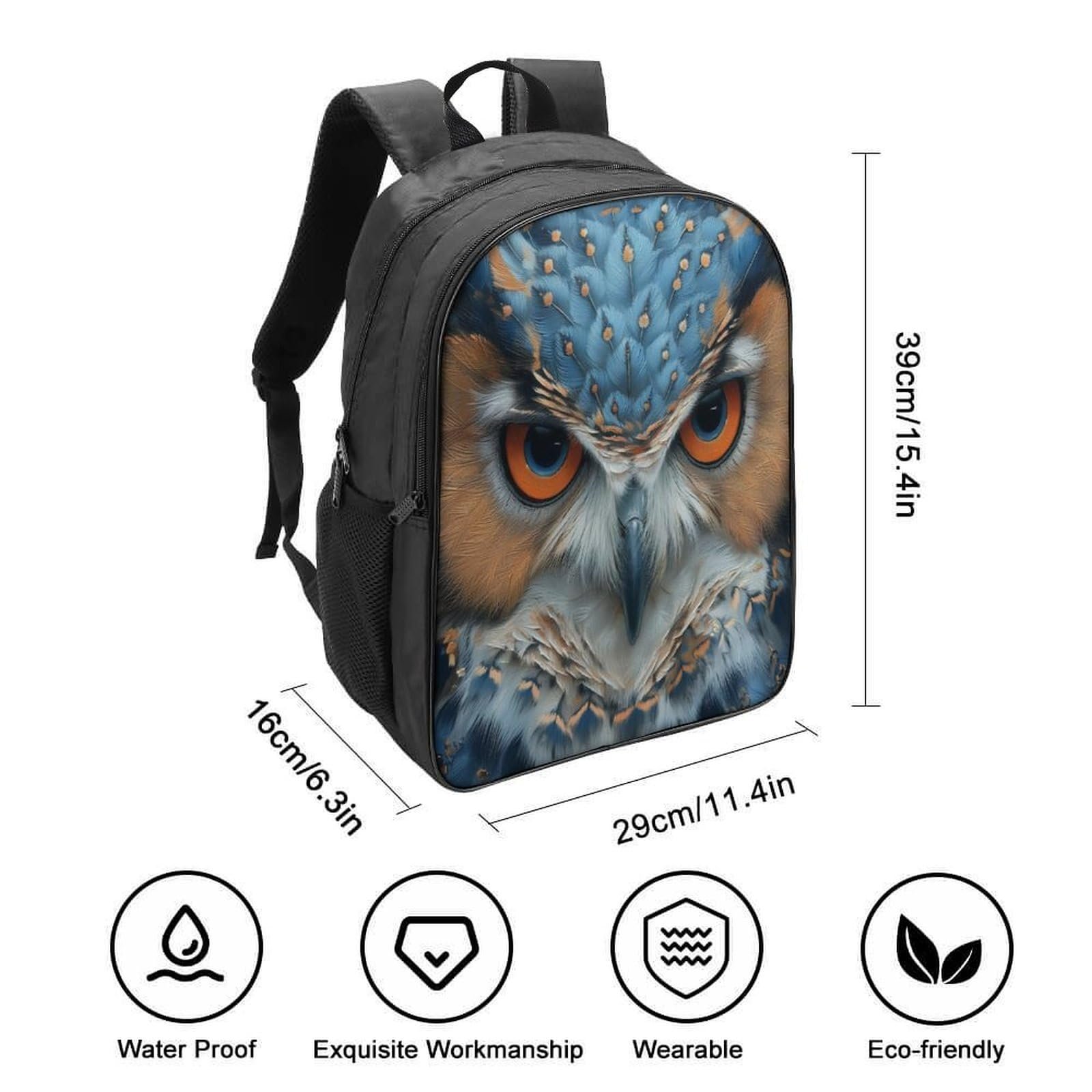 Рюкзак шкільний DPEOANEBN Owl, 40 x 28 x 16 см, Style-2, фото №2
