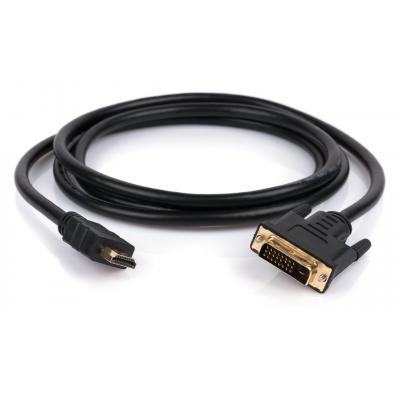 Мультимедійний кабель HDMI до DVI 24+1 1.8m Vinga (VCPHDMIDVI1.8), фото №2