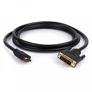 Мультимедійний кабель HDMI до DVI 24+1 1.8m Vinga (VCPHDMIDVI1.8) synthetic.ua - Фото 1