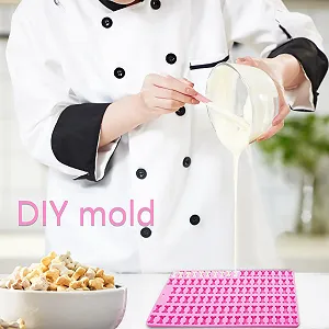 Килимки для випікання 2 шт. Mini Silicone Mould силіконові для шоколаду помадки Рожевий synthetic.ua - Фото 1