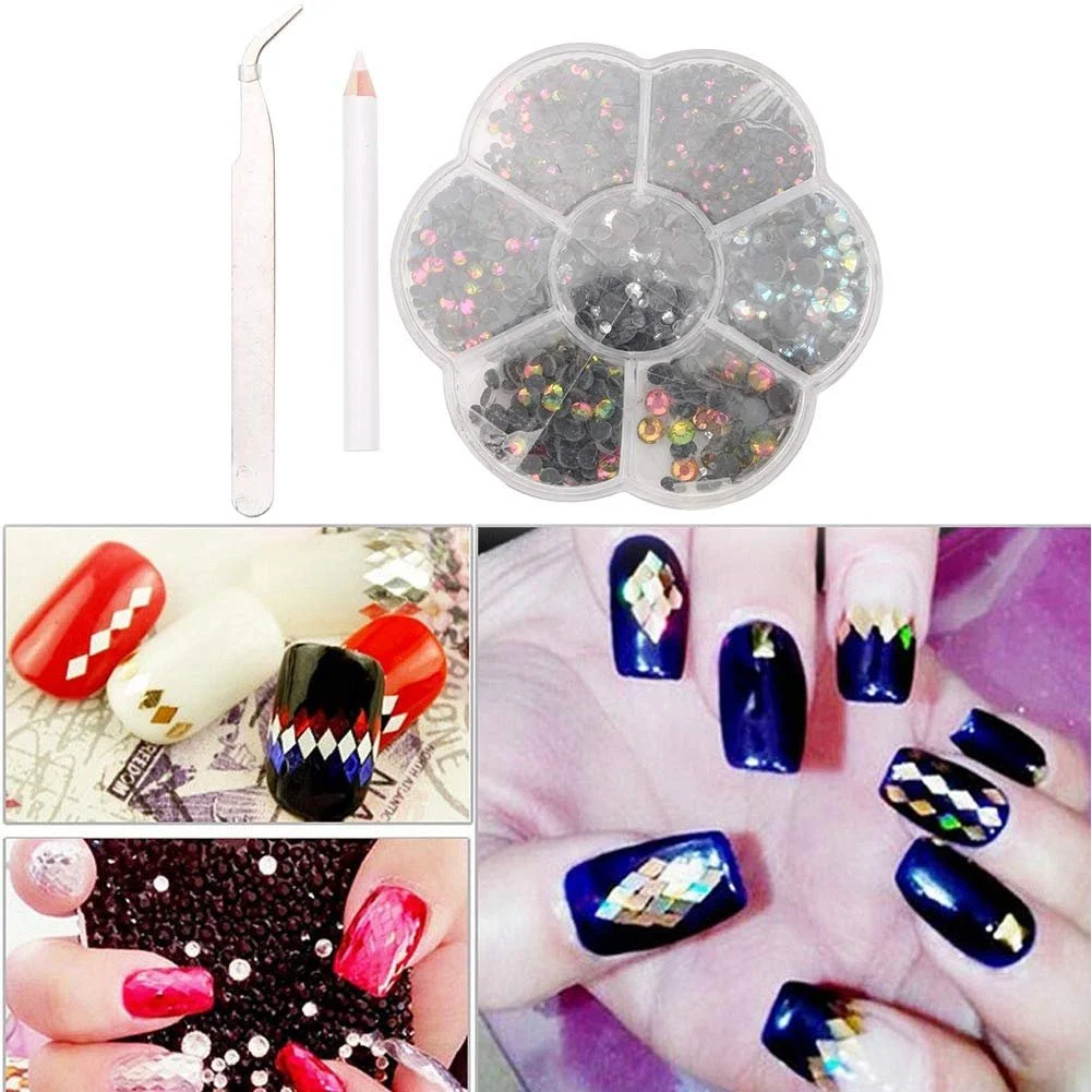 Скляні стрази 2-6 мм для виготовлення ювелірних виробів своїми руками, різні кольори, спеціальний скляний матеріал для одягу та взуття (1), фото №7