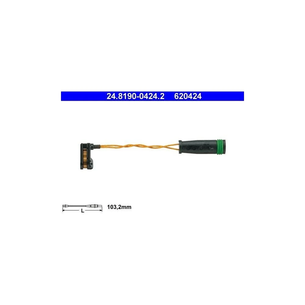Датчик износа тормозных колодок ATE 24.8190-0424.2 для MERCEDES-BENZ VAG, фото №1 Датчик износа тормозных колодок ATE 24.8190-0424.2 для MERCEDES-BENZ VAG, фото №1
