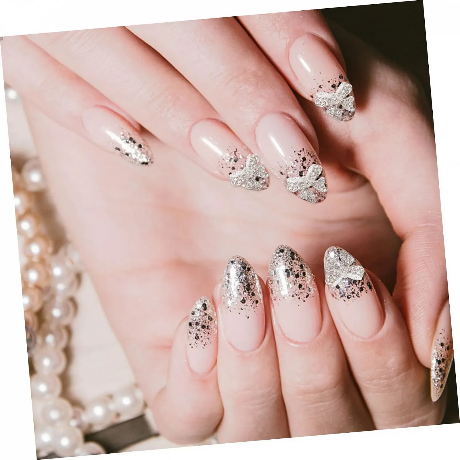 Украшения для ногтей Бантики 5 шт. Креативные украшения для маникюра и дизайна ногтей Элегантные орнаменты для свадеб и праздников, фото №6