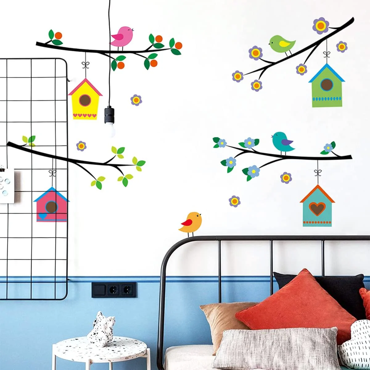 Наклейка на стіну WandSticker4U Метелики та сім'я птахів, фото №7 Наклейка на стіну WandSticker4U Метелики та сім'я птахів, фото №7