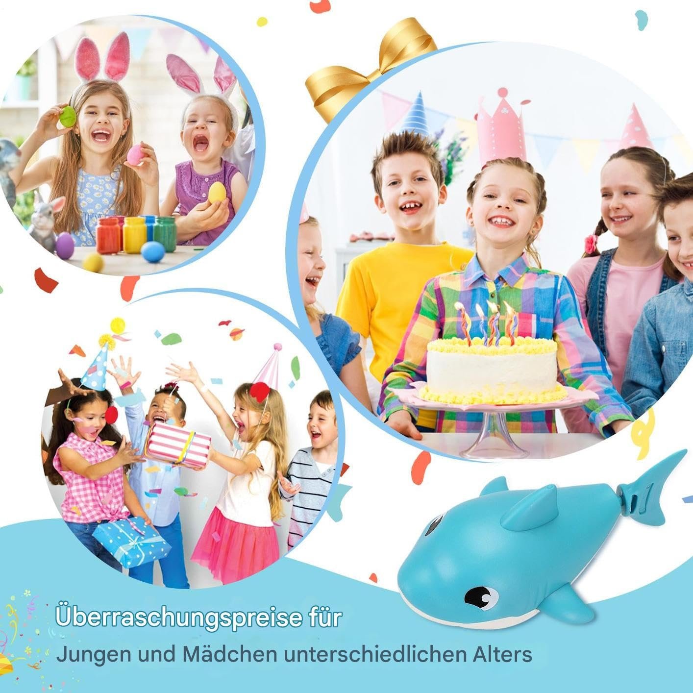 Игрушка для ванны Акула, плавающая, заводная, для мальчиков и девочек, фото №5