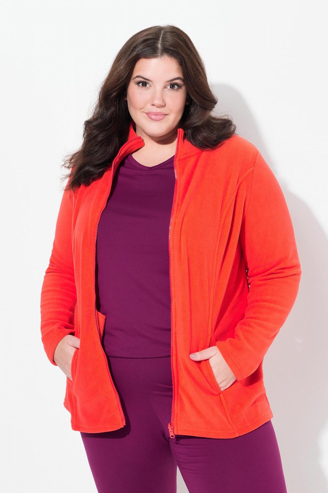 Куртка Ulla Popken Женская модульная система, внутренняя куртка, флисовая куртка со стоячим воротником, фото №4 Куртка Ulla Popken Женская модульная система, внутренняя куртка, флисовая куртка со стоячим воротником, фото №4