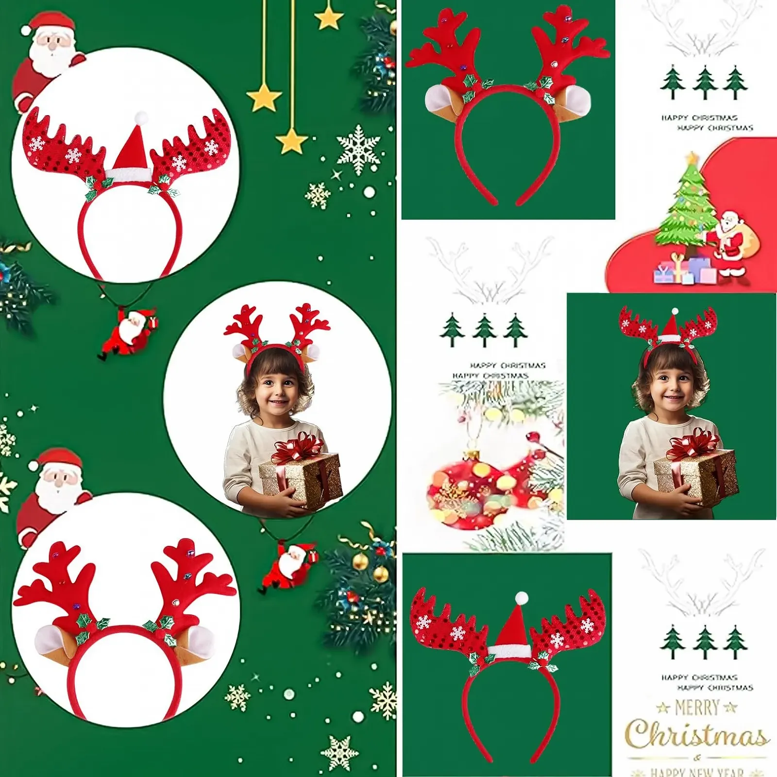 Набор рождественских обручей 2 шт., фото №3