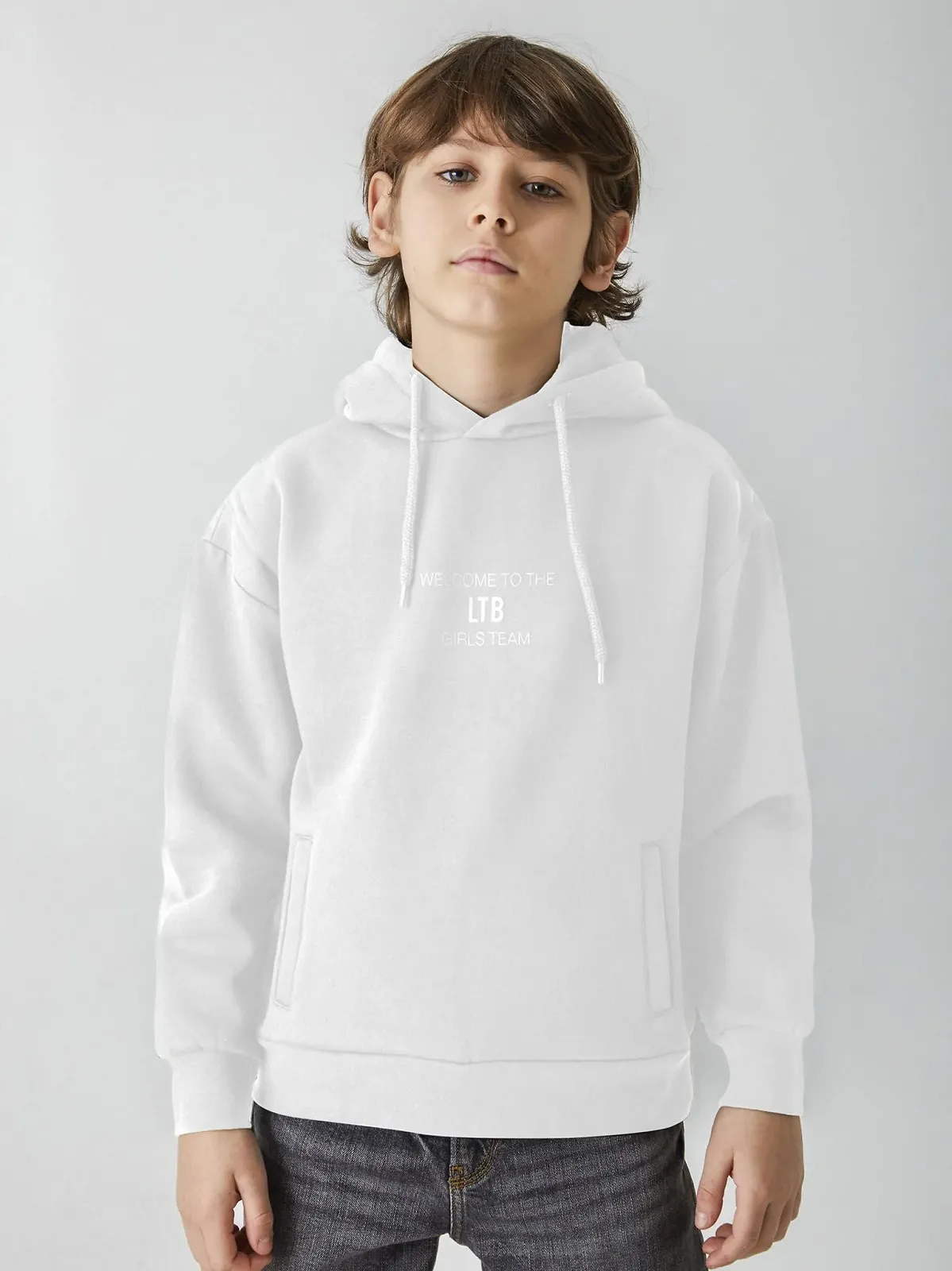 Толстовка LTB Jeans Tebeze для дівчат, розмір 176 см, біла, фото №2