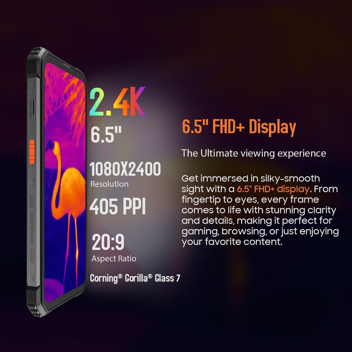 Смартфон Blackview BV8900 16GB RAM 256GB IP68 64MP 6.5" FHD+ 10000mAh 33W, фото №8