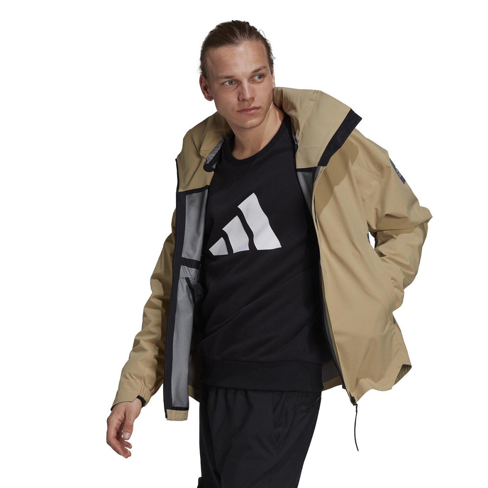 Куртка Adidas Myshelter Rain Бежевый S, фото №3
